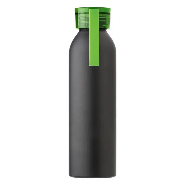 Пляшка для води алюмінієва 650 мл Зеленый Черный 14292-04