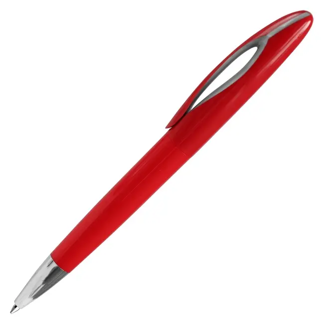 Ручка кулькова пластикова 'Florida' Красный Серебристый Серый 15033-04
