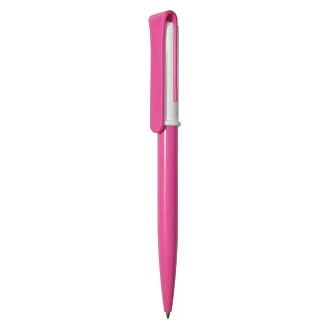 Ручка 'Uson' пластикова з поворотним механізмом Белый Розовый 3911-90