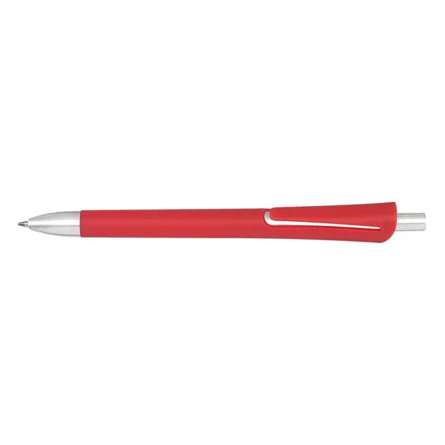 Ручка пластиковая Серебристый Красный 2790-05