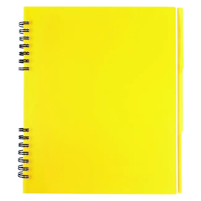 Блокнот В5 пластикова обкладинка Желтый 11929-03