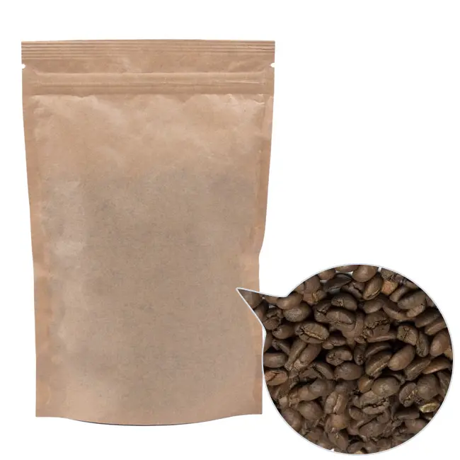 Кава зерно '100% Арабіка Колумбія (без кофеїну)' ДП130х200 крафт 200г Коричневый 13812-08