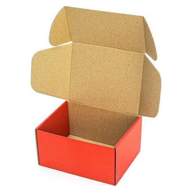 Коробка картонна Самозбірна 190х150х100 мм червона Красный 13891-02