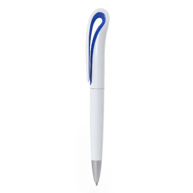 Ручка пластиковая Белый Синий 5255-01