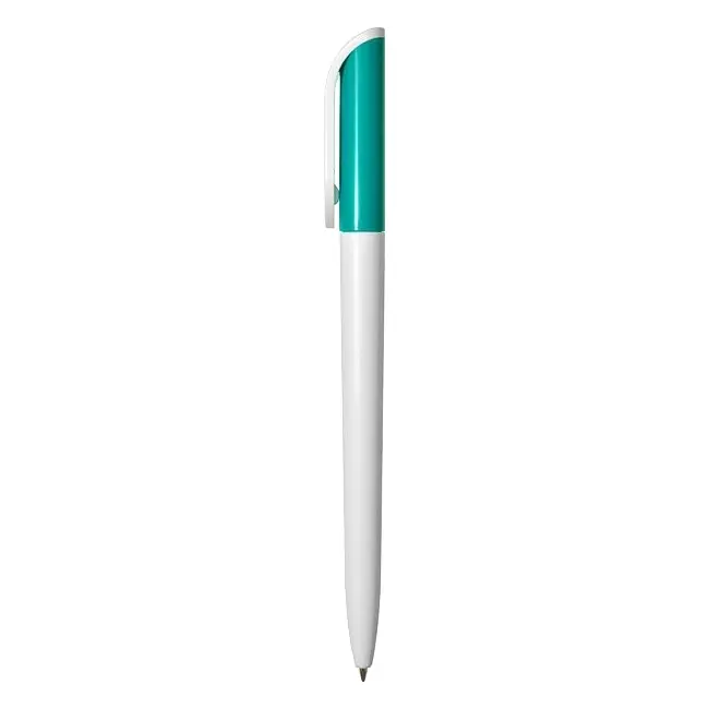 Ручка 'Uson' пластикова з поворотним механізмом Белый Зеленый 3925-88