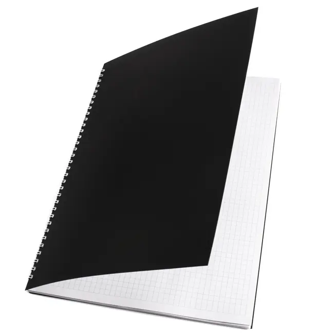 Блокнот А4 с пластиковой обложкой черный 50 листов Черный 10105-07