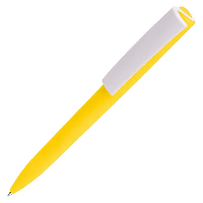 Ручка пластиковая Белый Желтый 12313-01