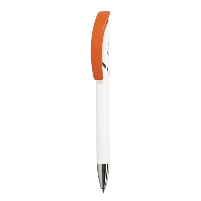 Ручка пластиковая Белый Серебристый Оранжевый 5665-05