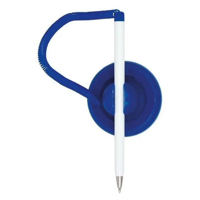 Ручка на подставке пластиковая Серебристый Синий 8708-02
