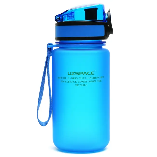 Бутылка 'UZSPACE' Colorful Frosted 350мл Черный Синий 11873-01