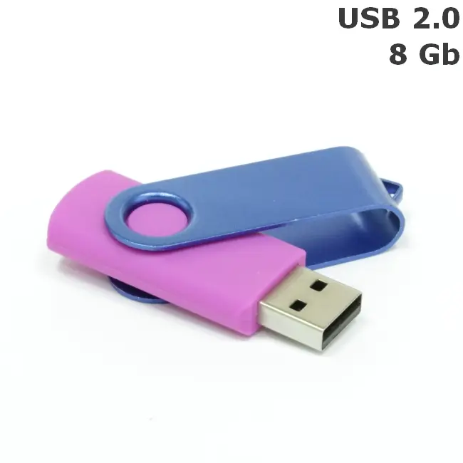 Флешка 'Twister' 8 Gb USB 2.0 Синий Фиолетовый 3673-41