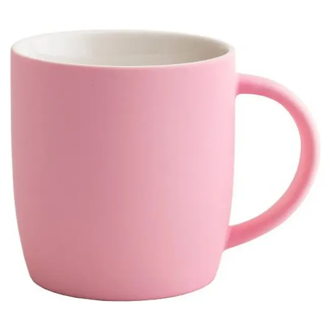 Чашка порцелянова 'FIESTA' soft-touch 320 мл Белый Розовый 14224-06