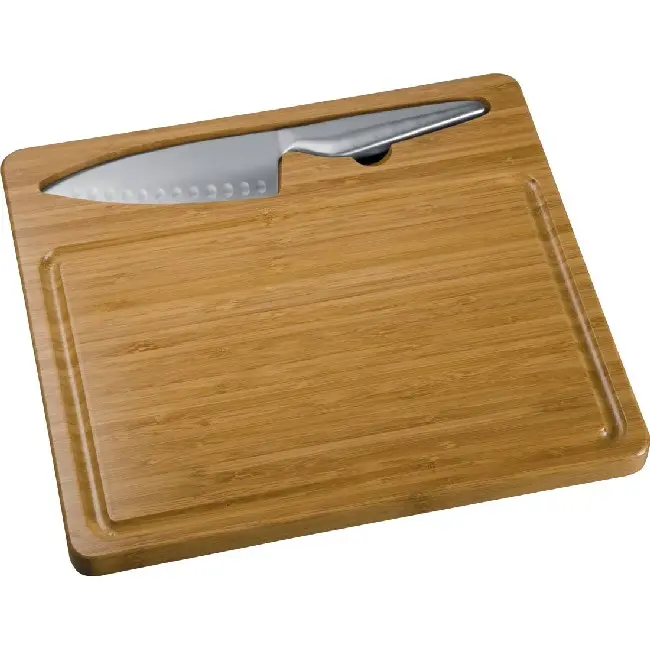 Набор кухонный из доски с магнитом и универсального ножа Серебристый Древесный Коричневый 4944-01