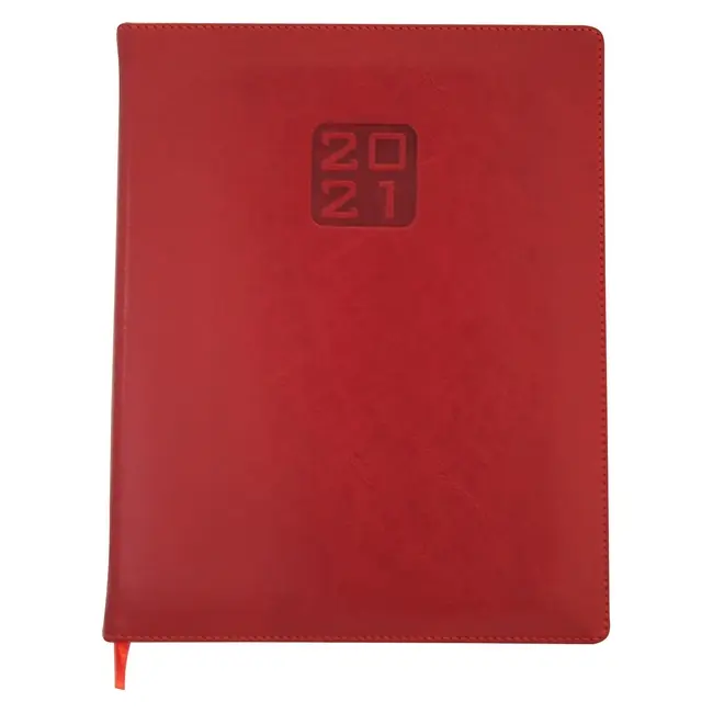 Тижневик A4 датований 'BUROMAX' 'BRAVO (Soft)' кремовий блок Красный 12742-04
