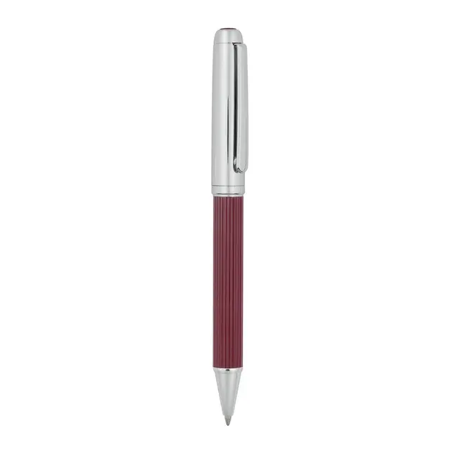 Ручка металлическая в подарочной упаковке Красный Серебристый 3045-02