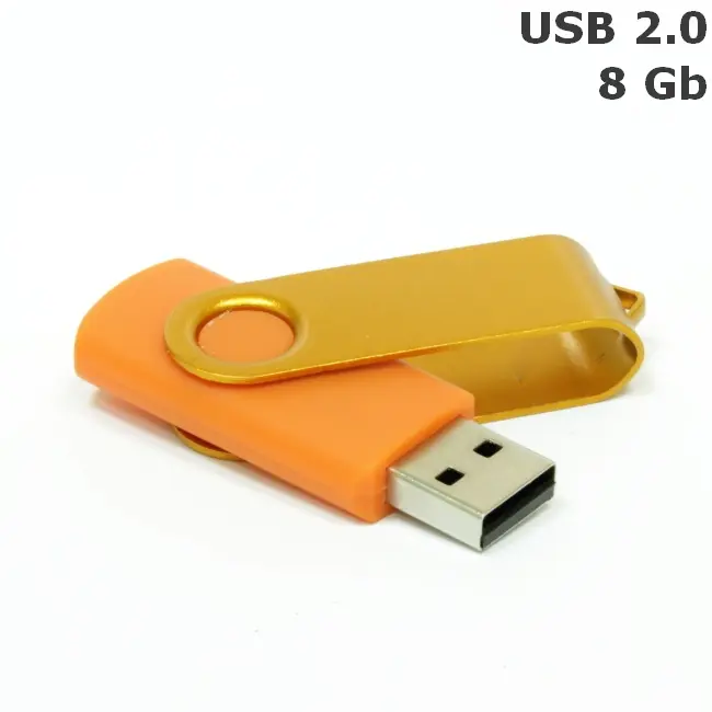 Флешка 'Twister' 8 Gb USB 2.0 Золотистый Оранжевый 3673-05