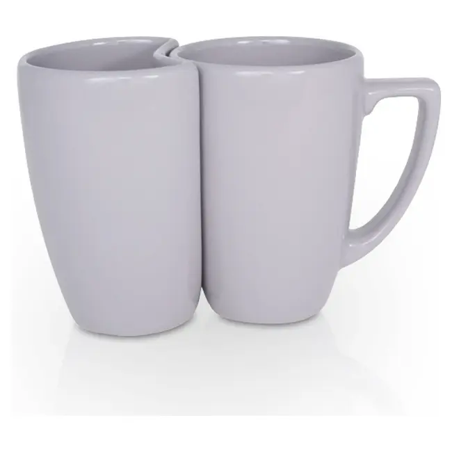 Набір з двох чашок Eden Plus керамічний 330 / 250 мл Серый 1802-14