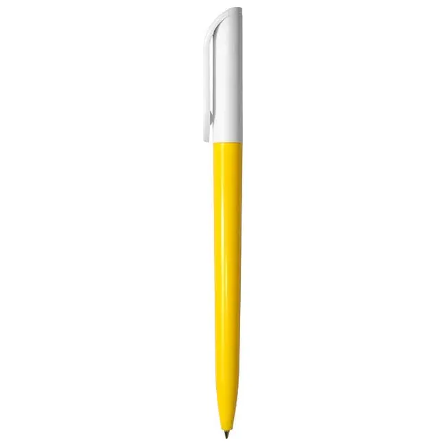 Ручка 'Uson' пластиковая с поворотным механизмом Желтый Белый 3925-83