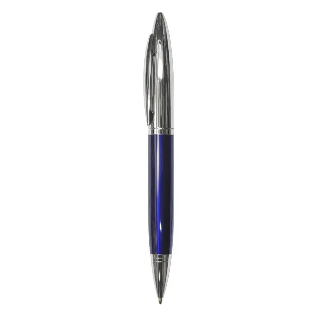 Ручка металева Серебристый Синий 3917-04