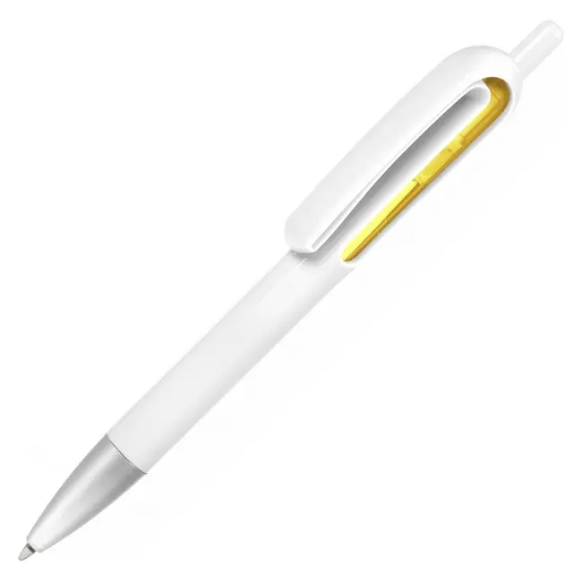 Ручка пластиковая Vienna Желтый Серебристый Белый 6952-02