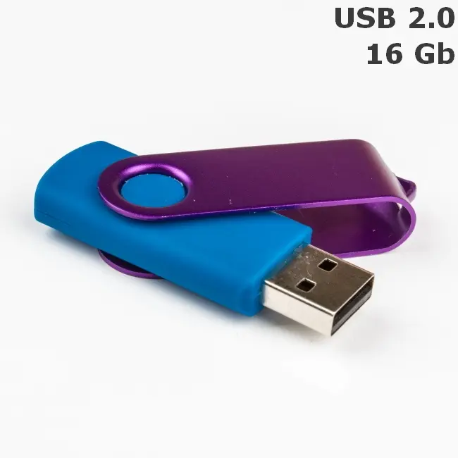 Флешка 'Twister' 16 Gb USB 2.0 Голубой Фиолетовый 3675-131