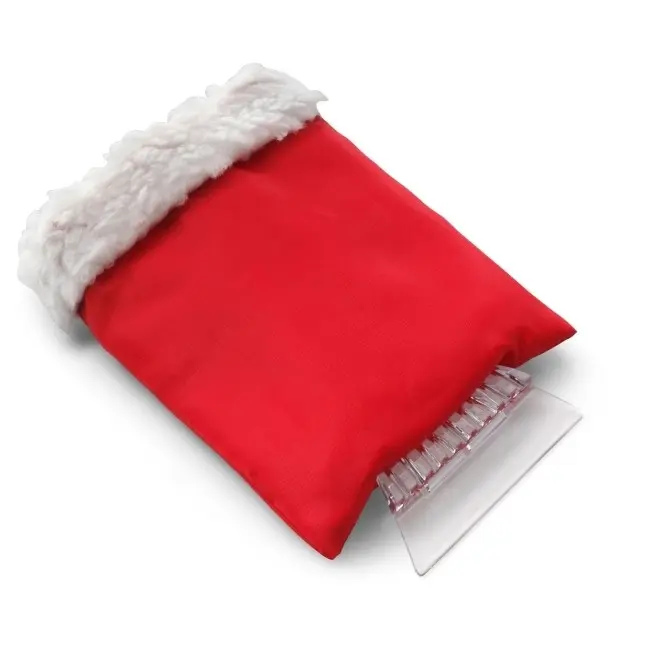 Скребок для льоду в нейлонової рукавиці Белый Красный Прозрачный 6724-01