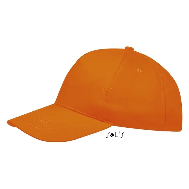 Кепка бейсболка 'SOL’S' 'SUNNY' 5 панелей липучка Оранжевый 6863-13