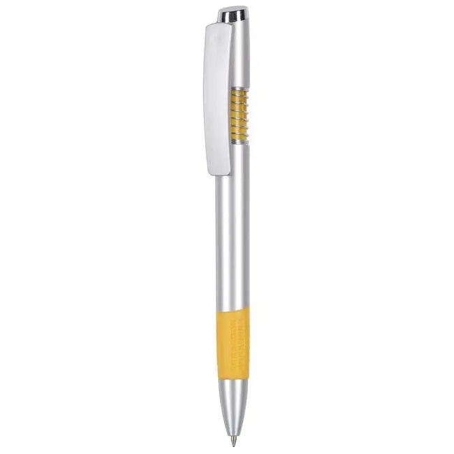 Ручка пластиковая Серебристый Желтый 5681-01