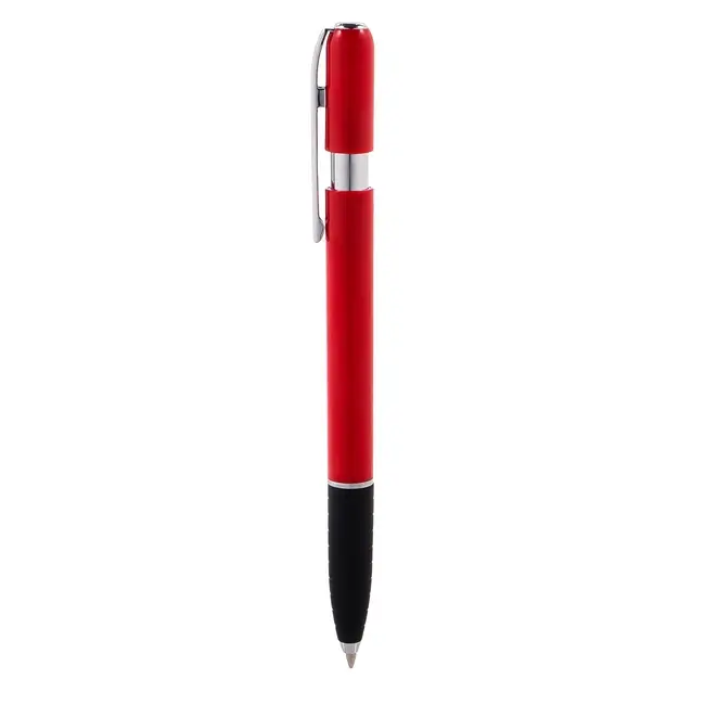 Ручка пластикова Красный Серебристый Черный 1877-02