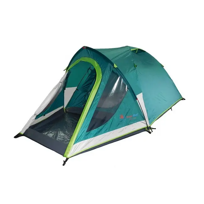 Палатка туристическая 3 местная Темно-зеленый Зеленый Серый 13292-01