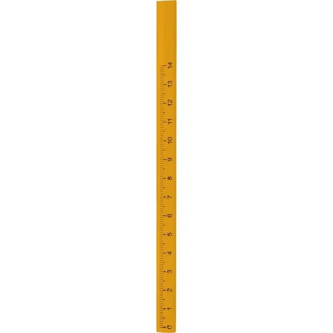 Олівець будівельний з лінійкою Желтый 7187-02