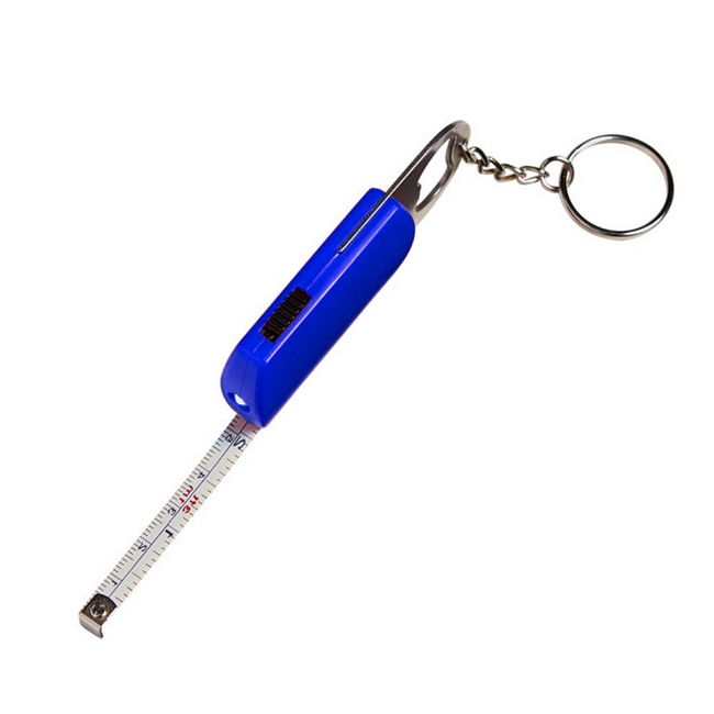Брелок-рулетка 1м с фонариком и открывалкой