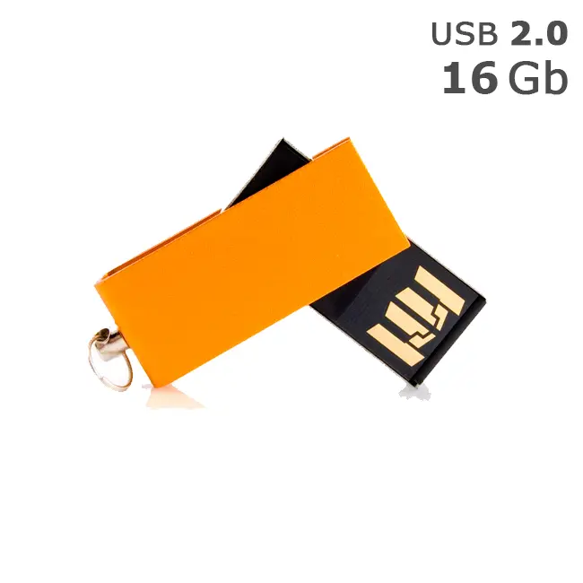 Флешка 'GoodRAM' 'CUBE' под логотип 16 Gb USB 2.0 оранжевая Черный Оранжевый 4487-06