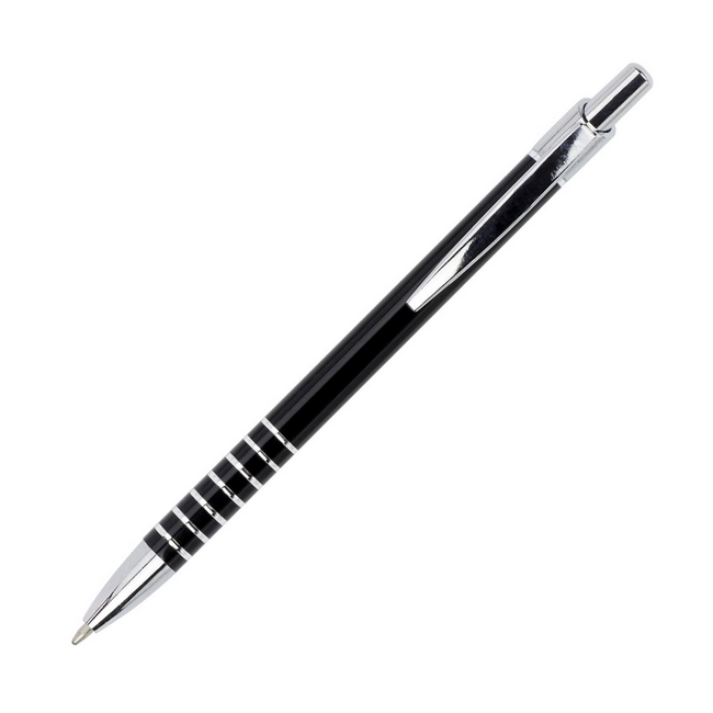 Ручка металлическая Черный Серебристый 1531-01