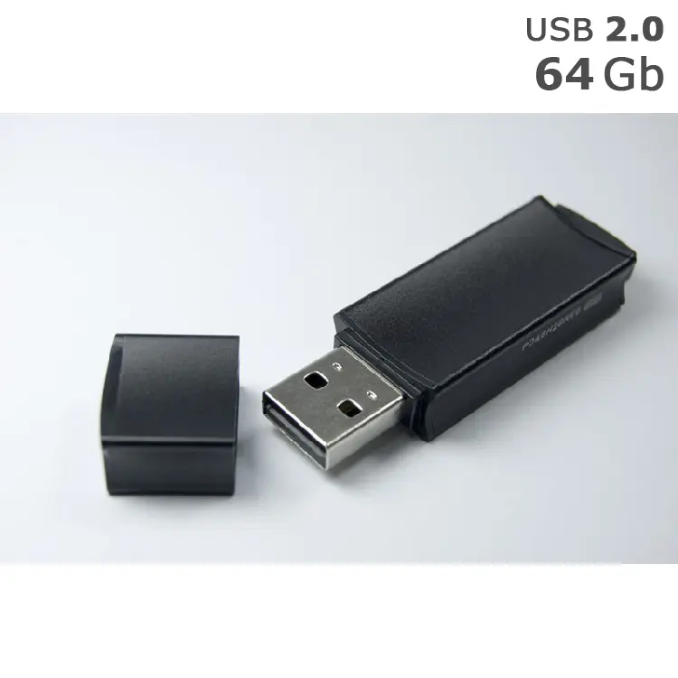 Флешка 'GoodRAM' 'EDGE' под логотип 64 Gb USB 2.0 черная