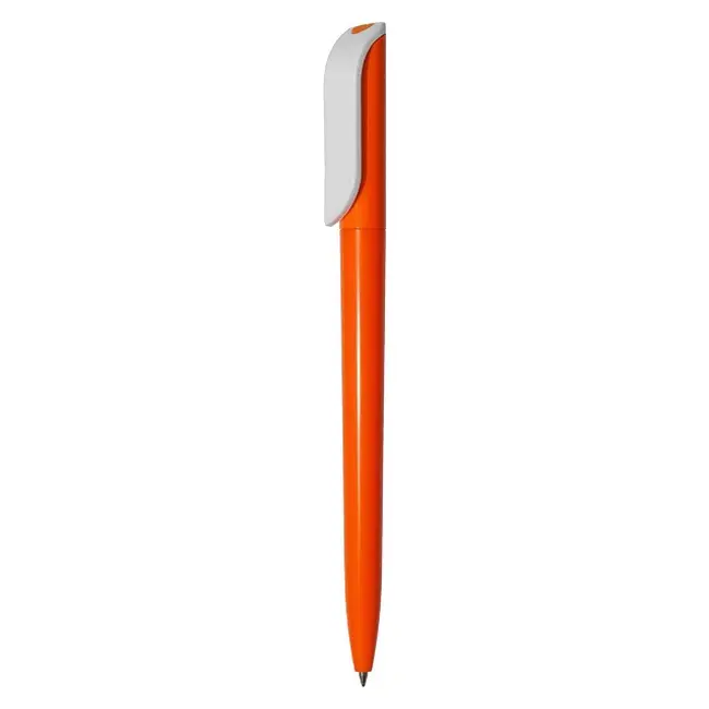 Ручка 'Uson' пластикова з поворотним механізмом Оранжевый Белый 3925-95