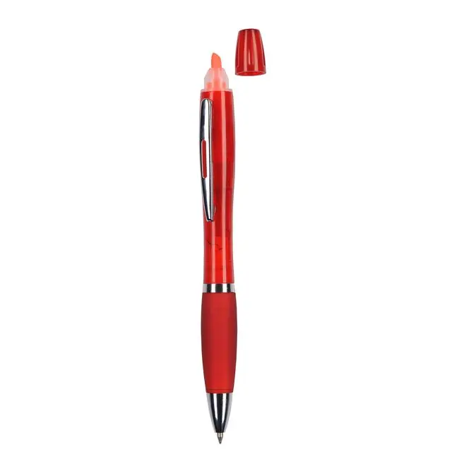 Ручка пластикова Серебристый Красный 5593-03
