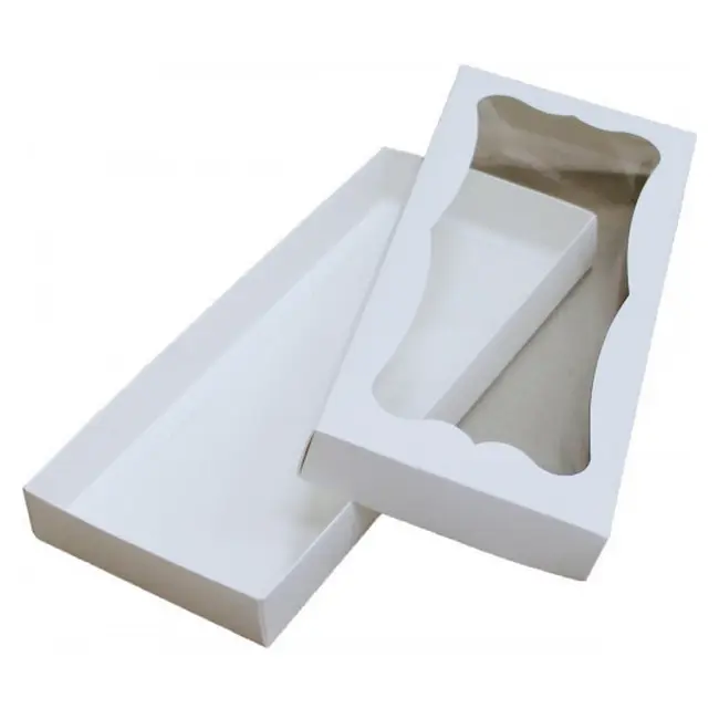 Коробка картонна Самозбірна 280х120х30 мм біла Белый 13933-01