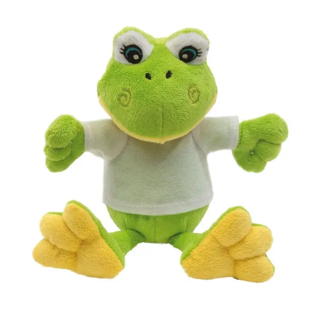 Іграшка плюшева жаба Белый Зеленый Желтый 2443-01