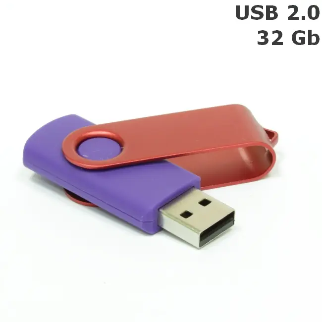 Флешка 'Twister' 32 Gb USB 2.0 Фиолетовый Красный 8692-34