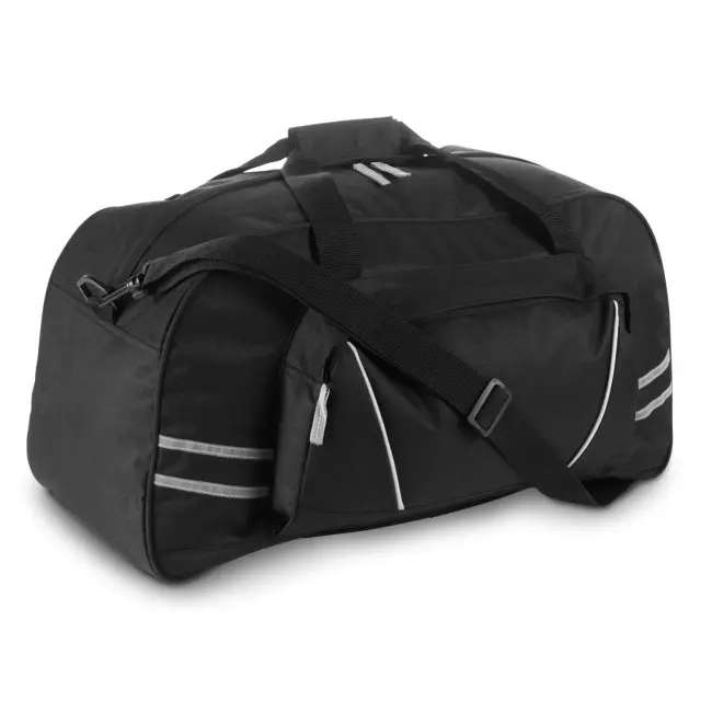 Спортивна сумка зі світловідбиваючими смугами Серебристый Черный 6616-01