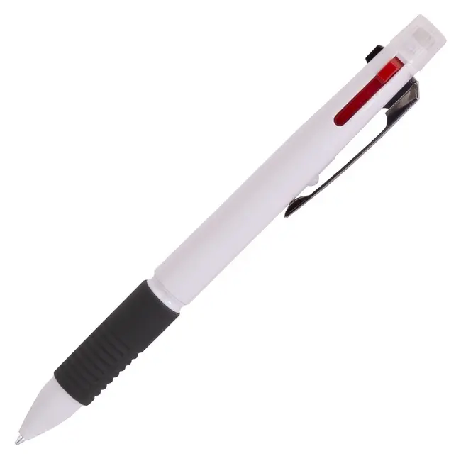 Ручка шариковая многофункциональная 4в1 Синий Серебристый Серый Черный Белый Красный 12384-01