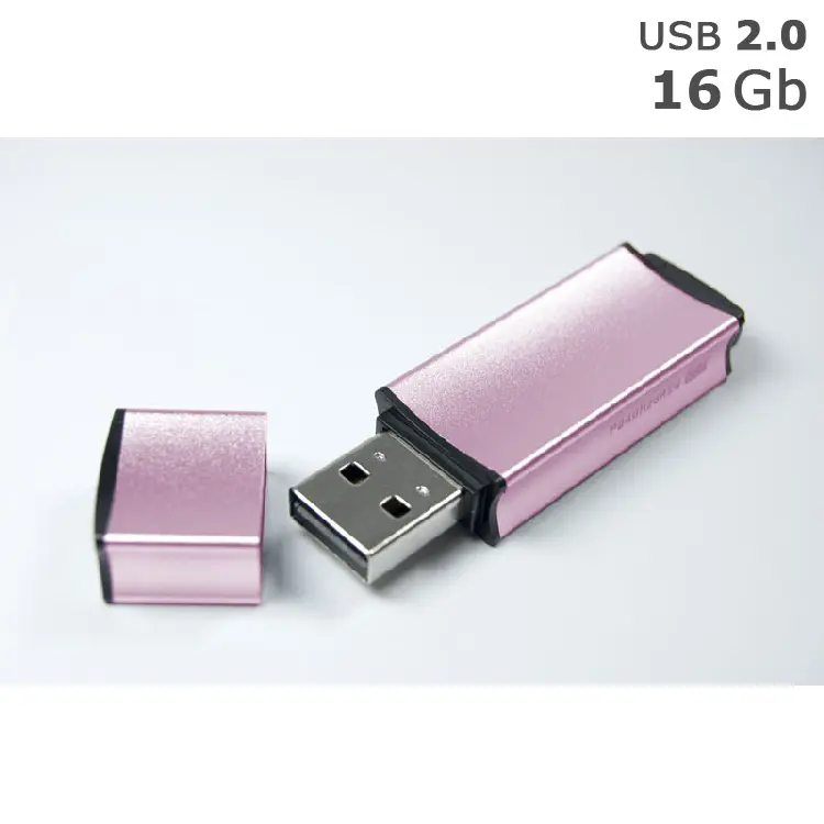 Флешка 'GoodRAM' 'EDGE' под логотип 16 Gb USB 2.0 розовая