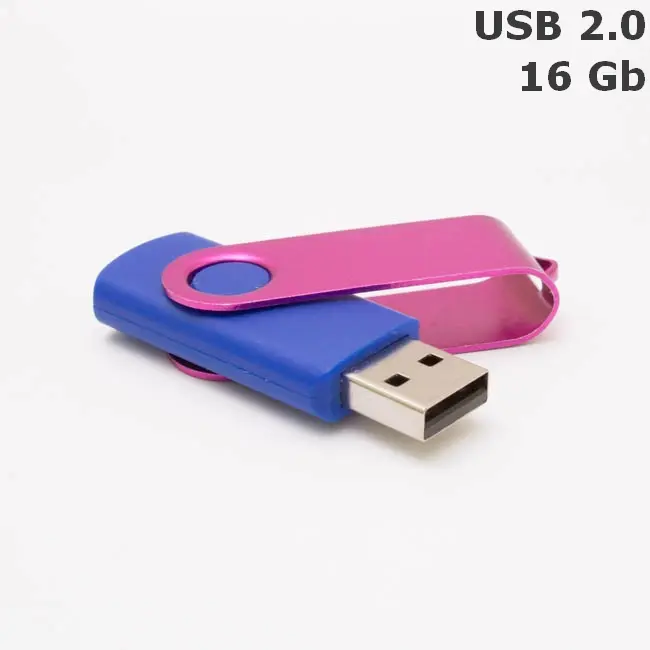 Флешка 'Twister' 16 Gb USB 2.0 Синий Розовый 3675-122