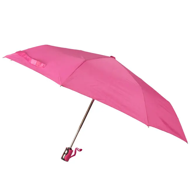 Зонт складной автоматический розовый Розовый 4606-02