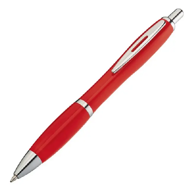 Ручка пластиковая Серебристый Красный 4449-07