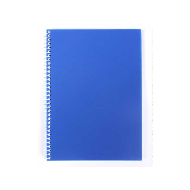 Блокнот А5 80 листов с пластиковой обложкой синий Синий 5297-04