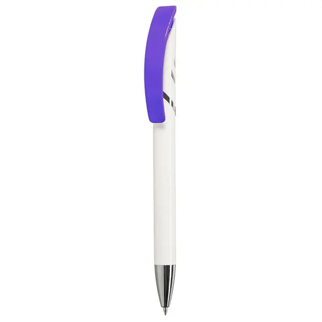 Ручка пластиковая Белый Серебристый Фиолетовый 5665-08