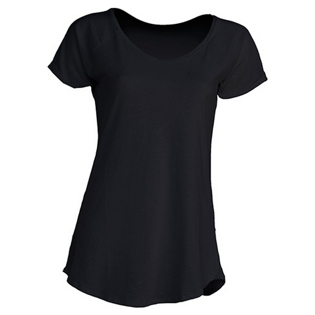 Футболка 'JHK' 'URBAN SLUB LADY' BLACK