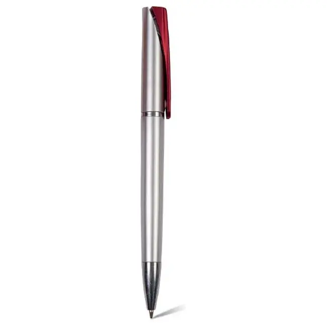 Ручка пластиковая Серебристый Красный 6249-01
